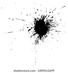 Abstract decorative spot, blot.Vector graphics.