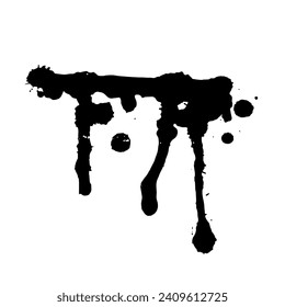 Abstract decorative spot, blot.Vector graphics.