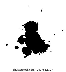 Abstract decorative spot, blot.Vector graphics.
