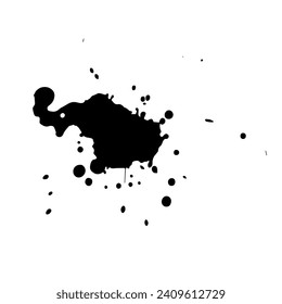 Punto decorativo abstracto, gráficos blot.Vector.