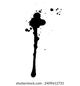 Abstract decorative spot, blot.Vector graphics.