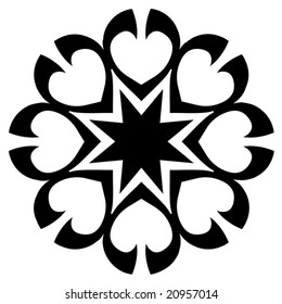 abstract decorative star