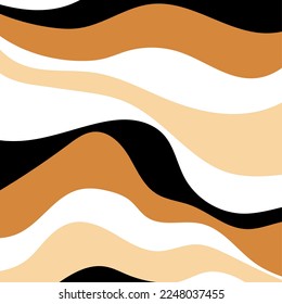 Abstract decorative striped pattern. Vector Illustration