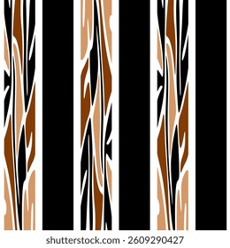 Abstract decorative striped pattern. Vector Illustration.