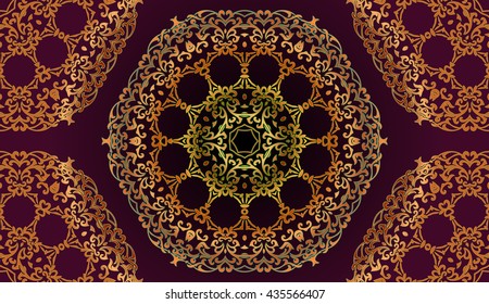 abstract decorative texture patterns elements of geometric figures in the form of a hexagon on a dark gradient background