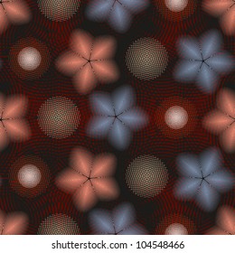 Abstract decorative textured disco background. Seamless pattern. Vector.