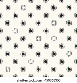 Abstract decorative textured dot seamless pattern.