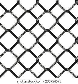 Abstract decorative textured lattice background. Seamless pattern. Vector.