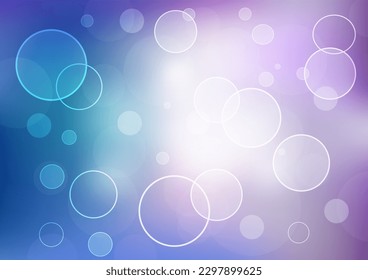 Abstract decorative vector background with circles