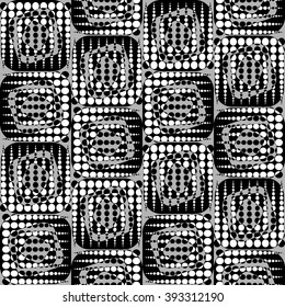 Abstract decorative vector background texture. Contrast decorative blocks. Seamless pattern. 