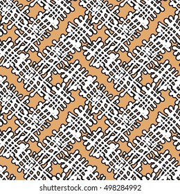 Abstract decorative vector background texture. Contrast mesh motif.
Seamless pattern. Print template.
