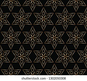 Abstract decorative vintage texture.  Illustration for design. seamless pattern with golden , silver  elements .Design for decor, prints, textile, furniture, cloth, digital Vector illustration   
