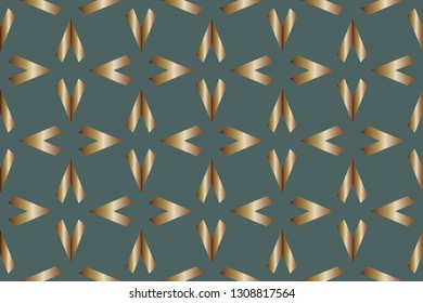 Abstract decorative vintage texture.  Illustration for design. seamless pattern with golden , silver  elements .Design for decor, prints, textile, furniture, cloth, digital Vector illustration   