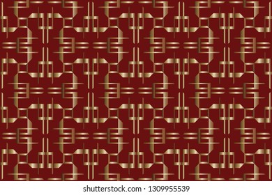 Abstract decorative vintage texture.  Illustration for design. seamless pattern with golden , silver  elements .Design for decor, prints, textile, furniture, cloth, digital Vector illustration   