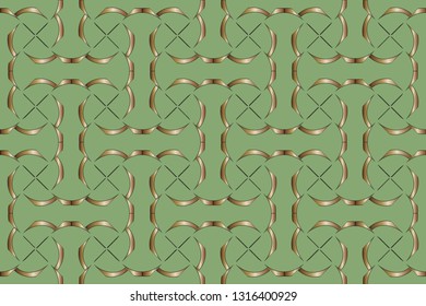 Abstract decorative vintage texture.  Illustration for design. seamless pattern with golden , silver  elements .Design for decor, prints, textile, furniture, cloth, digital Vector illustration   