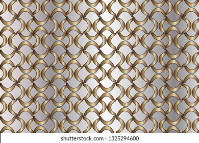 Abstract decorative vintage texture.  Illustration for design. seamless pattern with golden , silver  elements .Design for decor, prints, textile, furniture, cloth, digital Vector illustration   