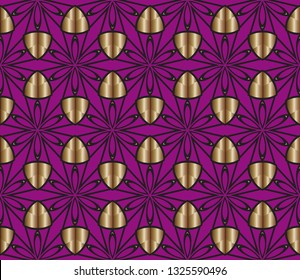 Abstract decorative vintage texture. Illustration for design. geometric seamless pattern. The background image. Modern solution for finishing the rooms with metal mosaics. Popular trend. 