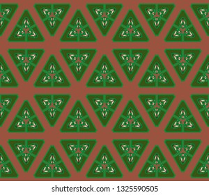 Abstract decorative vintage texture. Illustration for design. geometric seamless pattern. The background image. Modern solution for finishing the rooms with metal mosaics. Popular trend. 