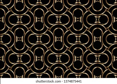 Abstract decorative vintage texture. Illustration for design. Seamless pattern with golden, elements .Design for decor, prints, textile, furniture, cloth, digital