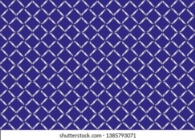 Abstract decorative vintage texture. Illustration for design. geometric seamless pattern. The background image.Silver patterns on blue background 