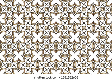 Abstract decorative vintage texture. Modern floral pattern. Seamless illustration for design. . Vector illustration