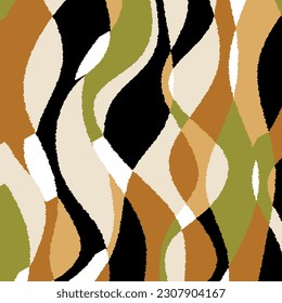 Abstract decorative wave pattern. Vector Illustration.