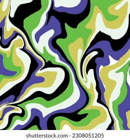 Abstract decorative wave pattern. Vector Illustration.