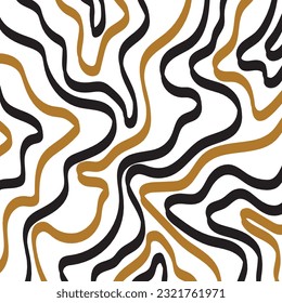 Abstract decorative wave pattern. Vector Illustration.