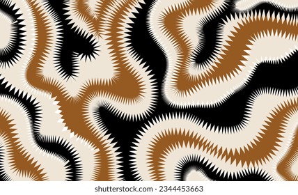 Abstract decorative wave pattern. Vector Illustration