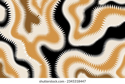 Abstract decorative wave pattern. Vector Illustration