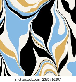 Abstract decorative wave pattern. Vector Illustration