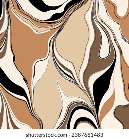 Abstract decorative wave pattern. Vector Illustration