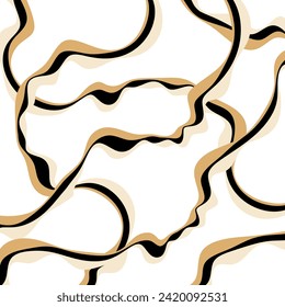 Abstract decorative wave pattern. Vector Illustration.