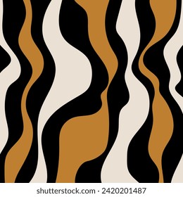 Abstract decorative wave pattern. Vector Illustration.