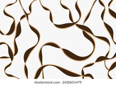 Abstract decorative wave pattern. Vector Illustration.