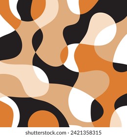 Abstract decorative wave pattern. Vector Illustration.