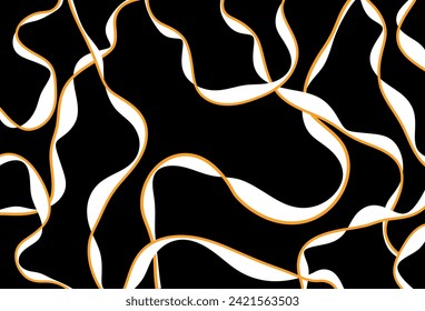 Abstract decorative wave pattern. Vector Illustration.