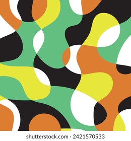 Abstract decorative wave pattern. Vector Illustration.