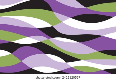 Abstract decorative wave pattern. Vector Illustration.