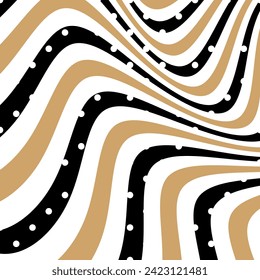 Abstract decorative wave pattern. Vector Illustration.