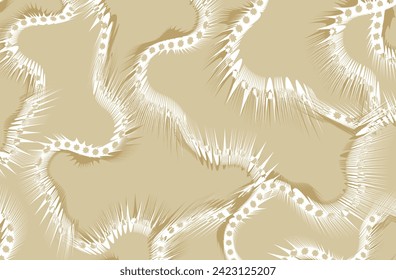 Abstract decorative wave pattern. Vector Illustration.