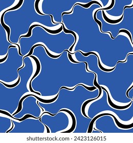 Abstract decorative wave pattern. Vector Illustration.