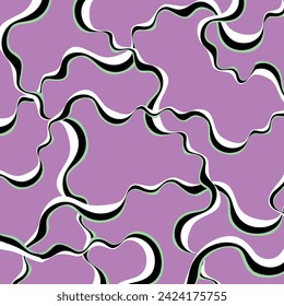 Abstract decorative wave pattern. Vector Illustration.