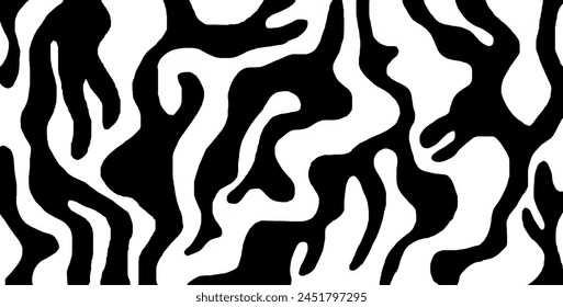 Abstract decorative wave pattern. Vector Illustration.