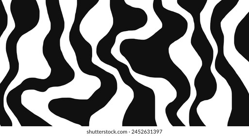 Abstract decorative wave pattern. Vector Illustration.