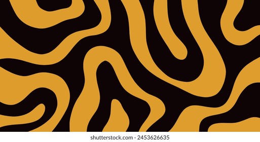 Abstract decorative wave pattern. Vector Illustration.