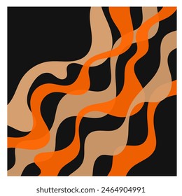 Abstract decorative wave pattern. Vector Illustration.
