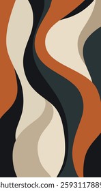 Abstract decorative wave pattern. Vector Illustration.