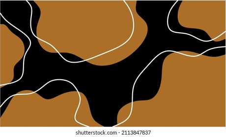 Abstract decorative wavy line pattern. Vector Illustration.