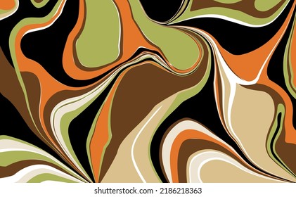 Abstract decorative wavy pattern. Vector Illustration.